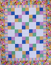 four patch baby quilt kit