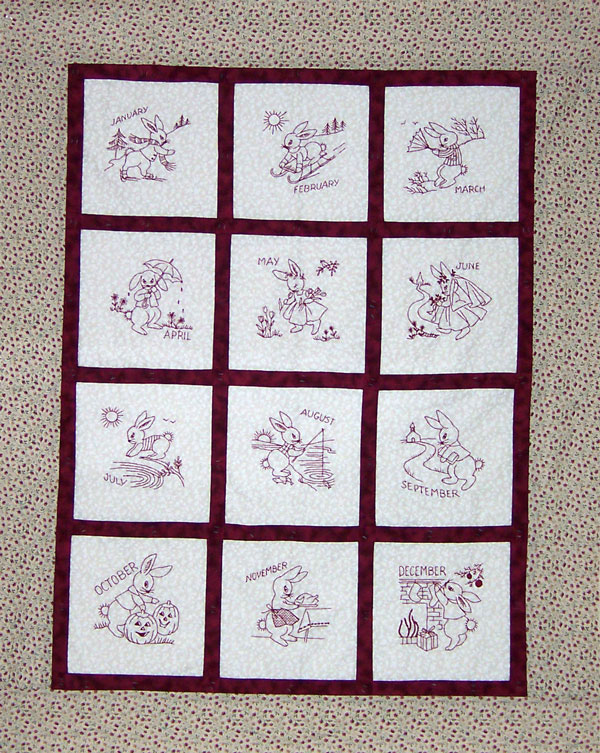 Free Sunbonnet Home Machine Embroidery Designs